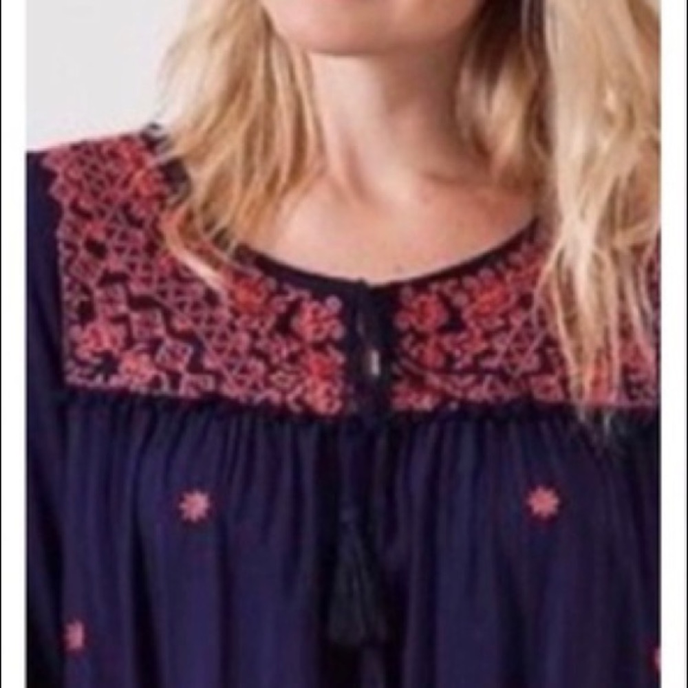 Umgee Long Sleeve Embroidered Tunic Dress - Picture 2 of 8